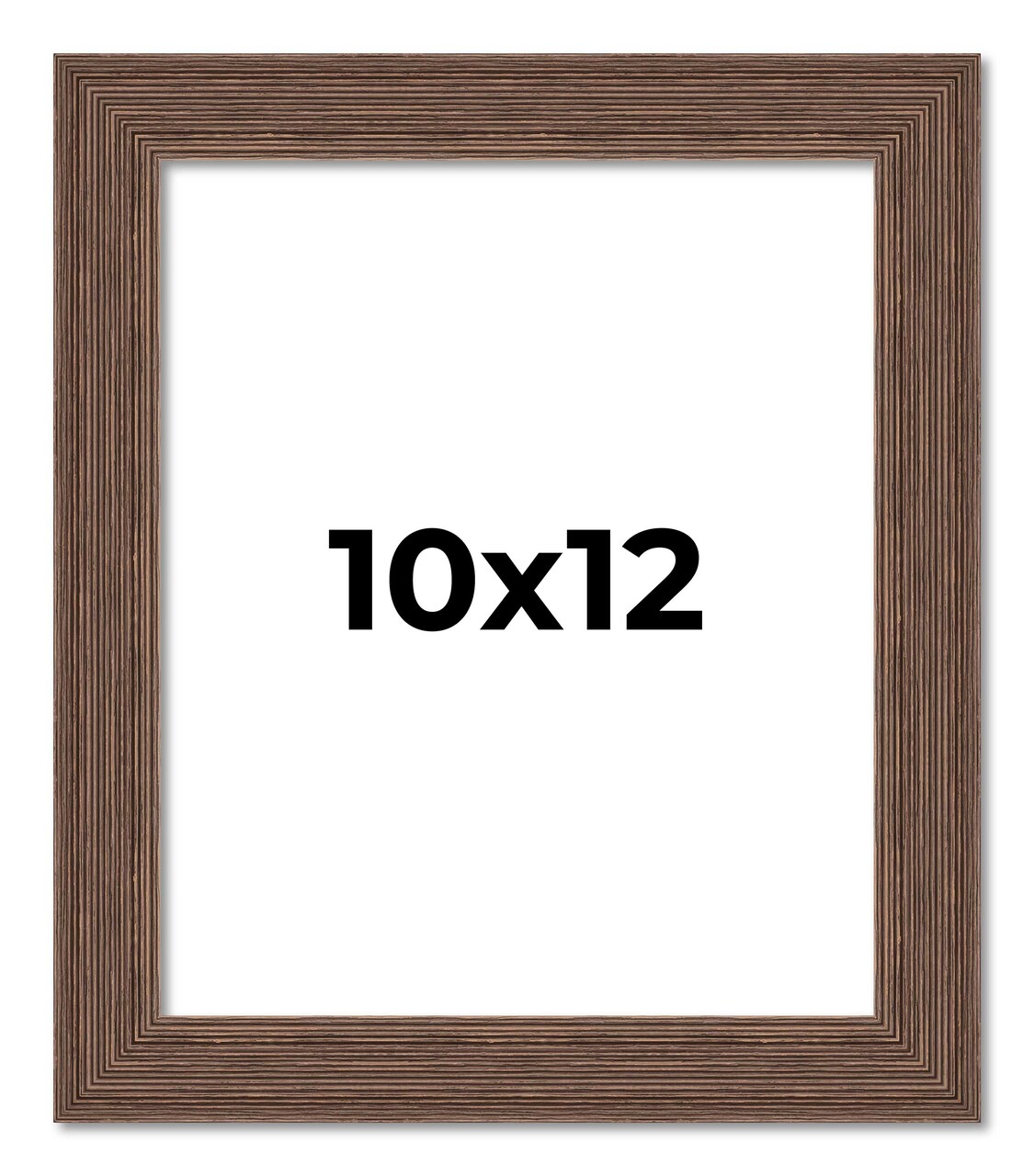 10x12 Wide Barnwood Picture Frame with UV-Resistant Acrylic & Acid Free Backing, Available in 6 Paint Finishes - Grey, Brown, White, and Black